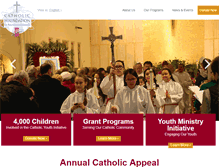 Tablet Screenshot of catholicfoundationbq.org
